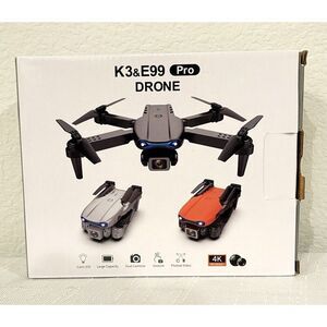 E99 K3 Professional RC Drone, Dual Camera Double Folding RC Quad Black